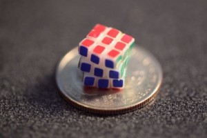 This cube is less than a quarter!